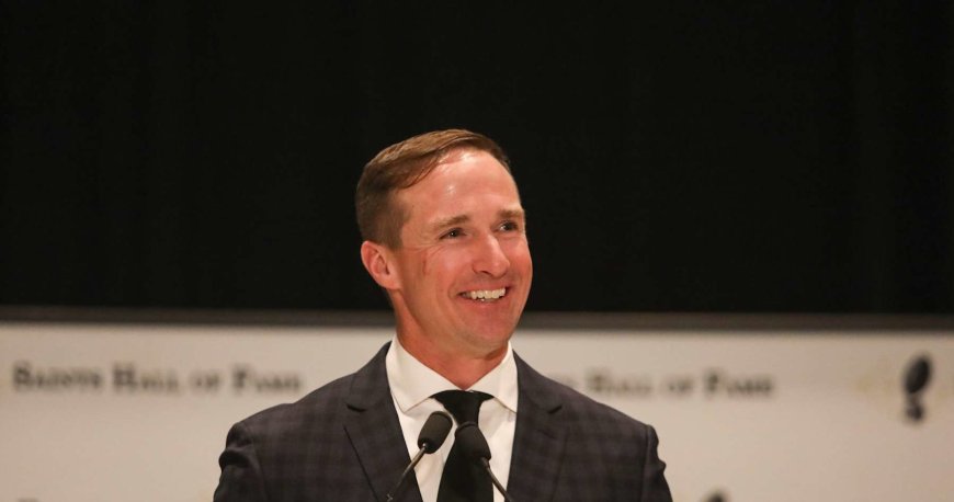 Drew Brees Inducted into Saints Hall of Fame as Fans Celebrate Amazing NFL Career