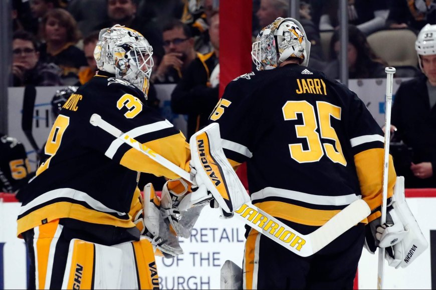 Penguins embark on western Canada road trip with 3 goalies: How will it work?