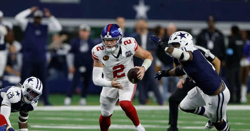 NFL Fans Troll Daboll, Giants for Loss to Rush, Cowboys After Daniel Jones' Release