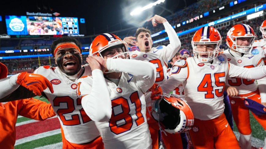 Clemson lands CFP spot on walk-off 56-yard FG