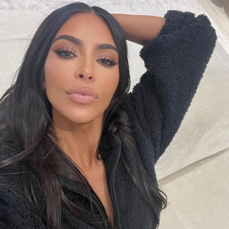 Kim Kardashian Flaunts Her Itty Bitty Faux Fur Bikini