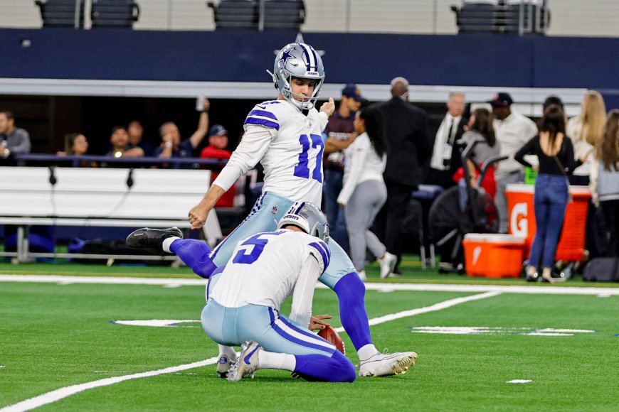 Cowboys' Brandon Aubrey sets NFL single-season record with 14th made field goal of at least 50 yards