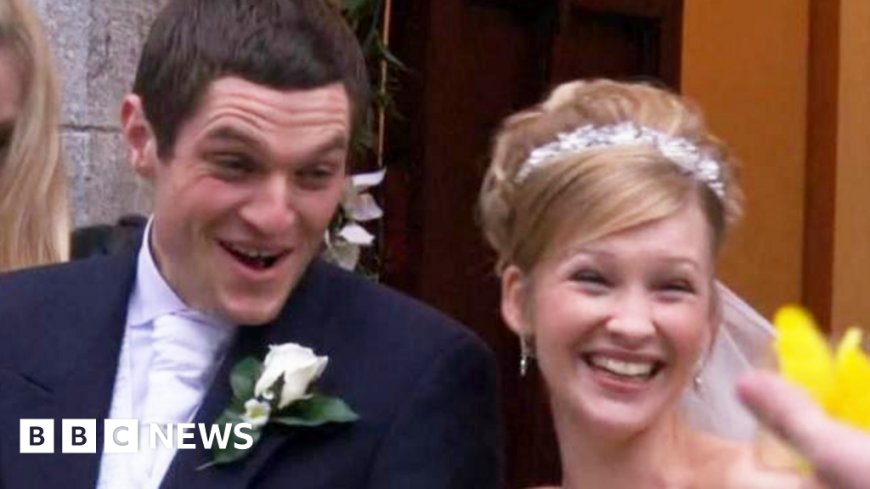 Fans flock to Gavin and Stacey's wedding church