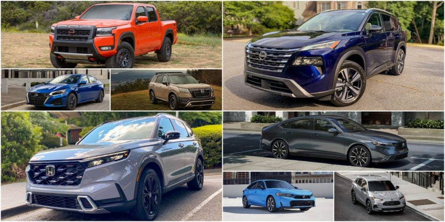 We look at Honda and Nissan's 5 top-selling US models, as the companies plan to merge